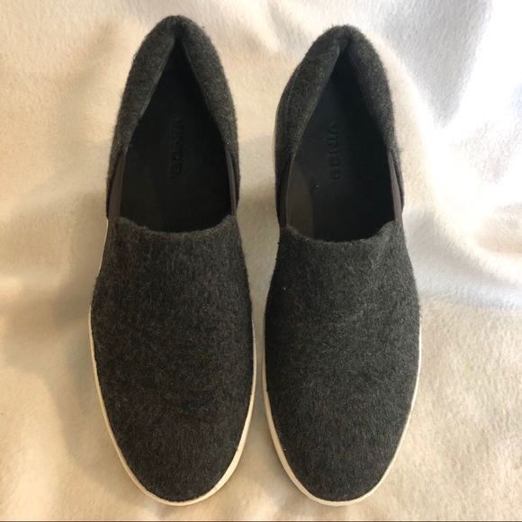 New Vince Warren Flannel Slip On Platform Sneakers - Picture 5 of 16